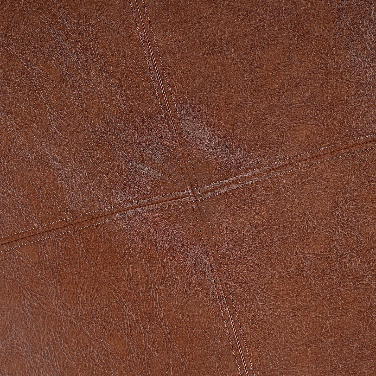 Richmond Storage Ottoman - Brown Faux Leather
