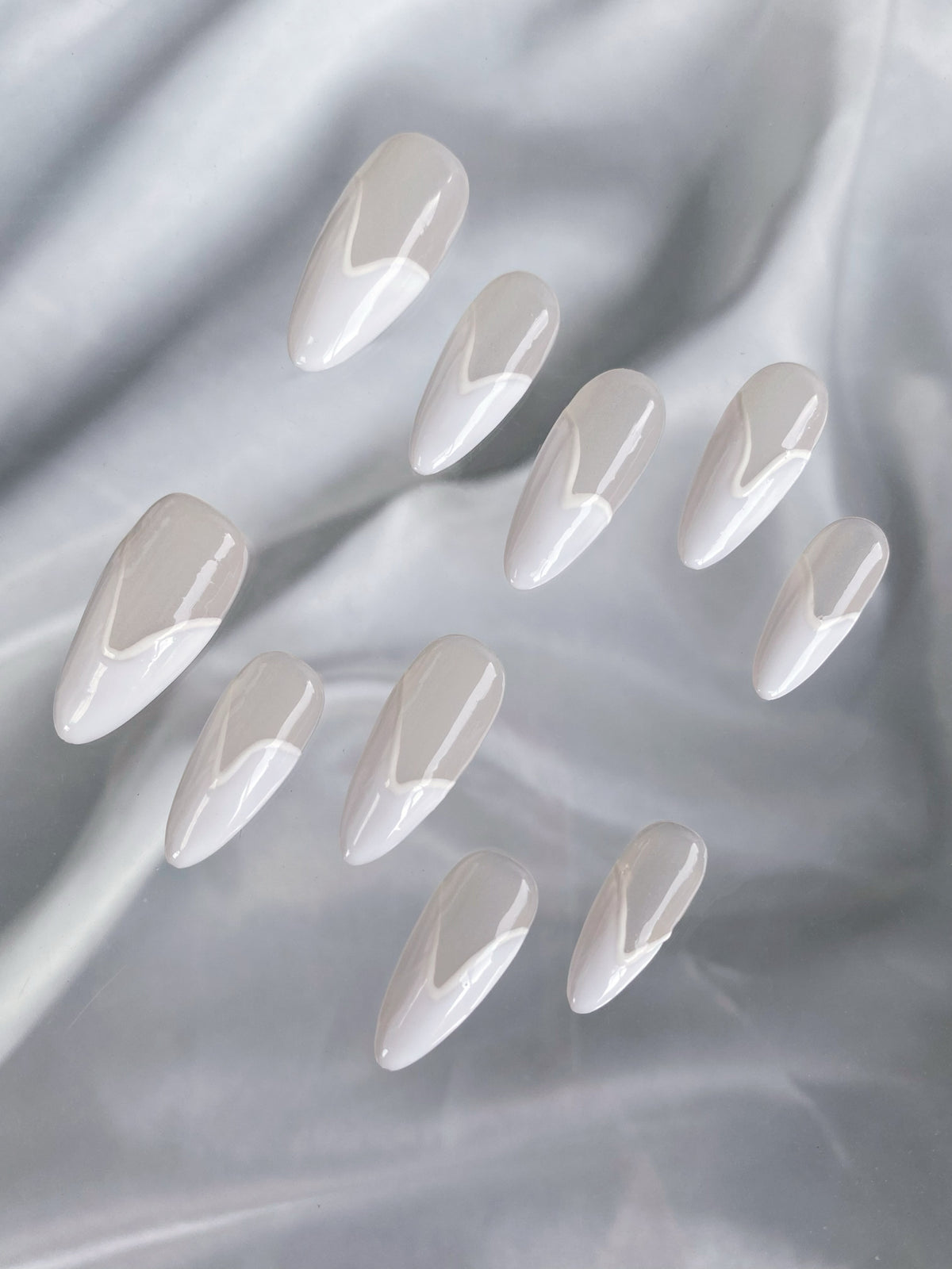 Nail Tips Advanced Finished Product with Variants - XS to L, 10 Pieces