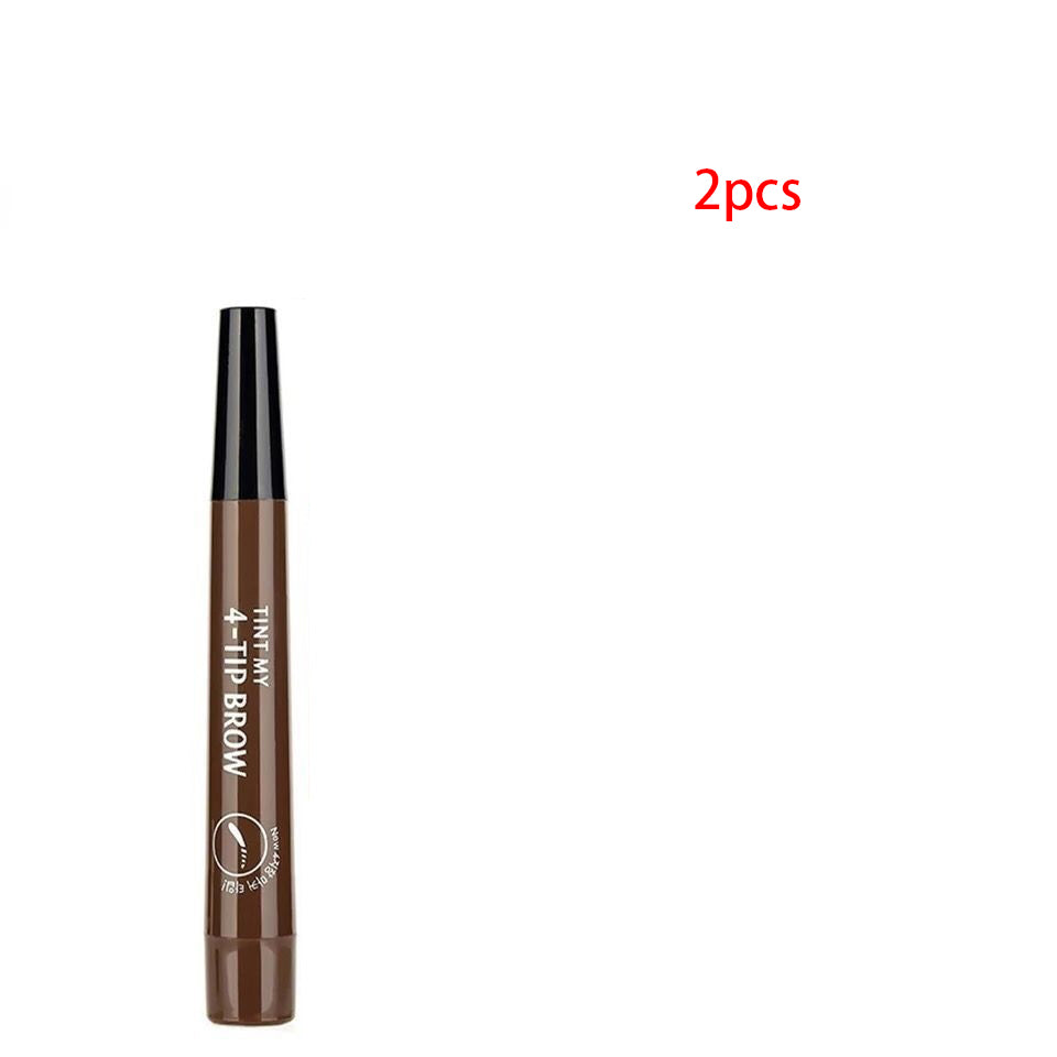 Four-Forked Water Eyebrow Pencil Multi-Head Makeup Eyebrow Shaping Tool - Multiple Colors