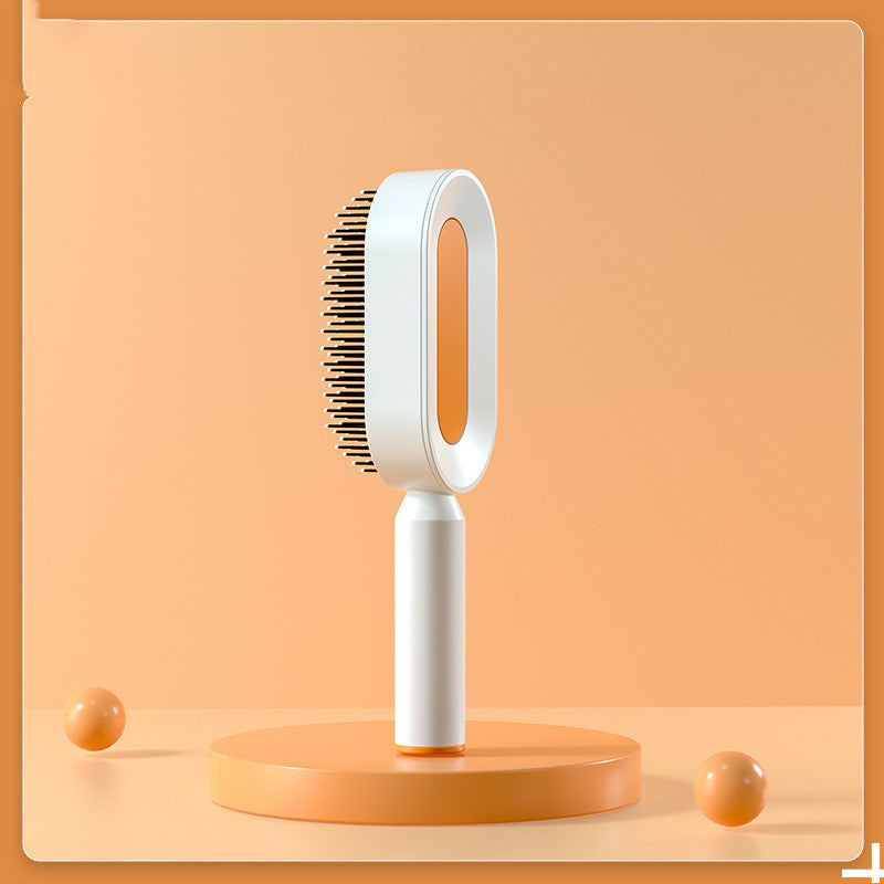Self-Cleaning Hair Brush with 3D Air Cushion for Scalp Massage & Detangling