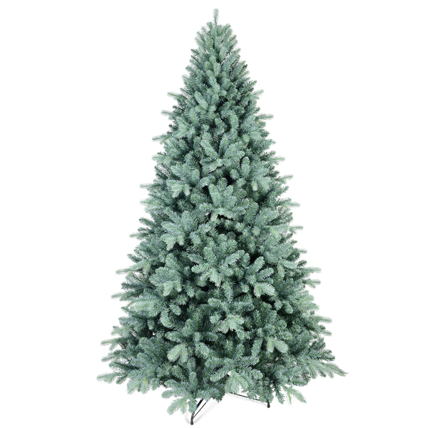8ft Blue Green Tint Christmas Tree - 2458 Branch Tips