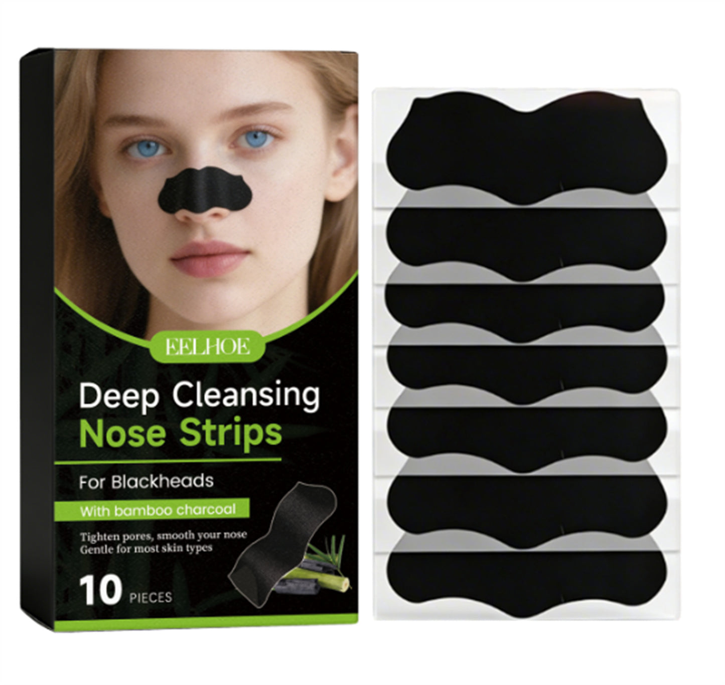 Black Nose Patches for Deep Cleansing - 10 Pack