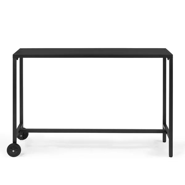 Outdoor Bar Table with Wheels - Rectangle Counter Height