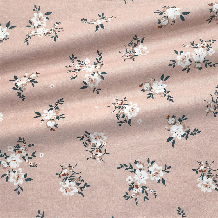 Large Cotton Peony Rose Fabric for Bedding and Home Decor - Multiple Styles