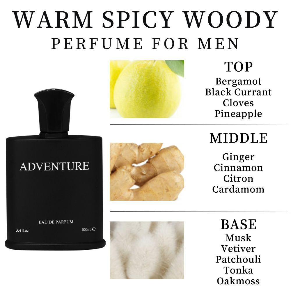 Men's Eau de Toilette - Fresh Citrus and Woody Fragrance for Daily Wear