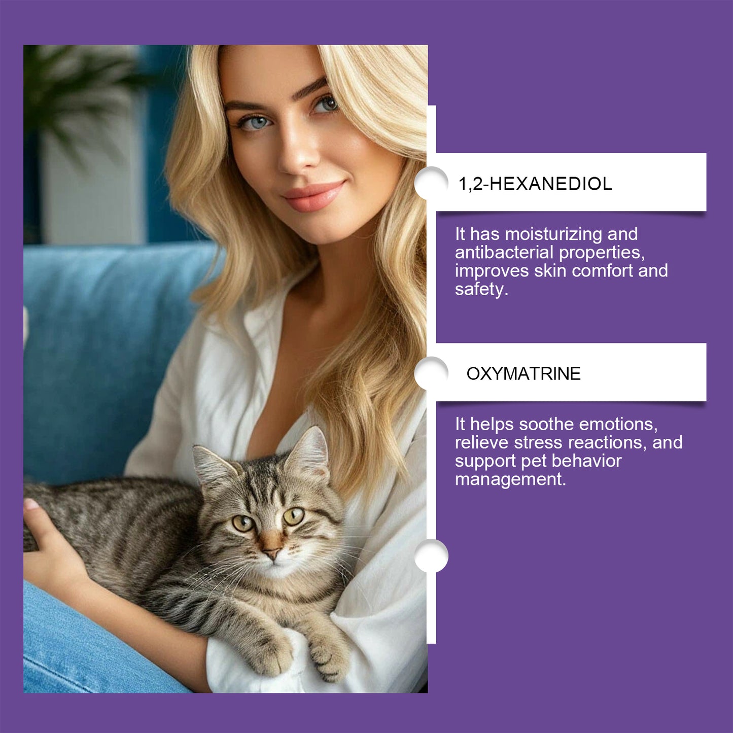 Calming Cat Spray - 60ML Anxiety Relief & Behavior Support