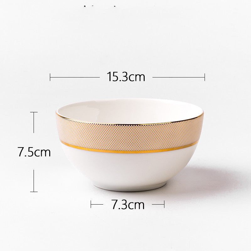 Nordic Style Bone China Dinnerware Set - Plates & Tableware for Home
