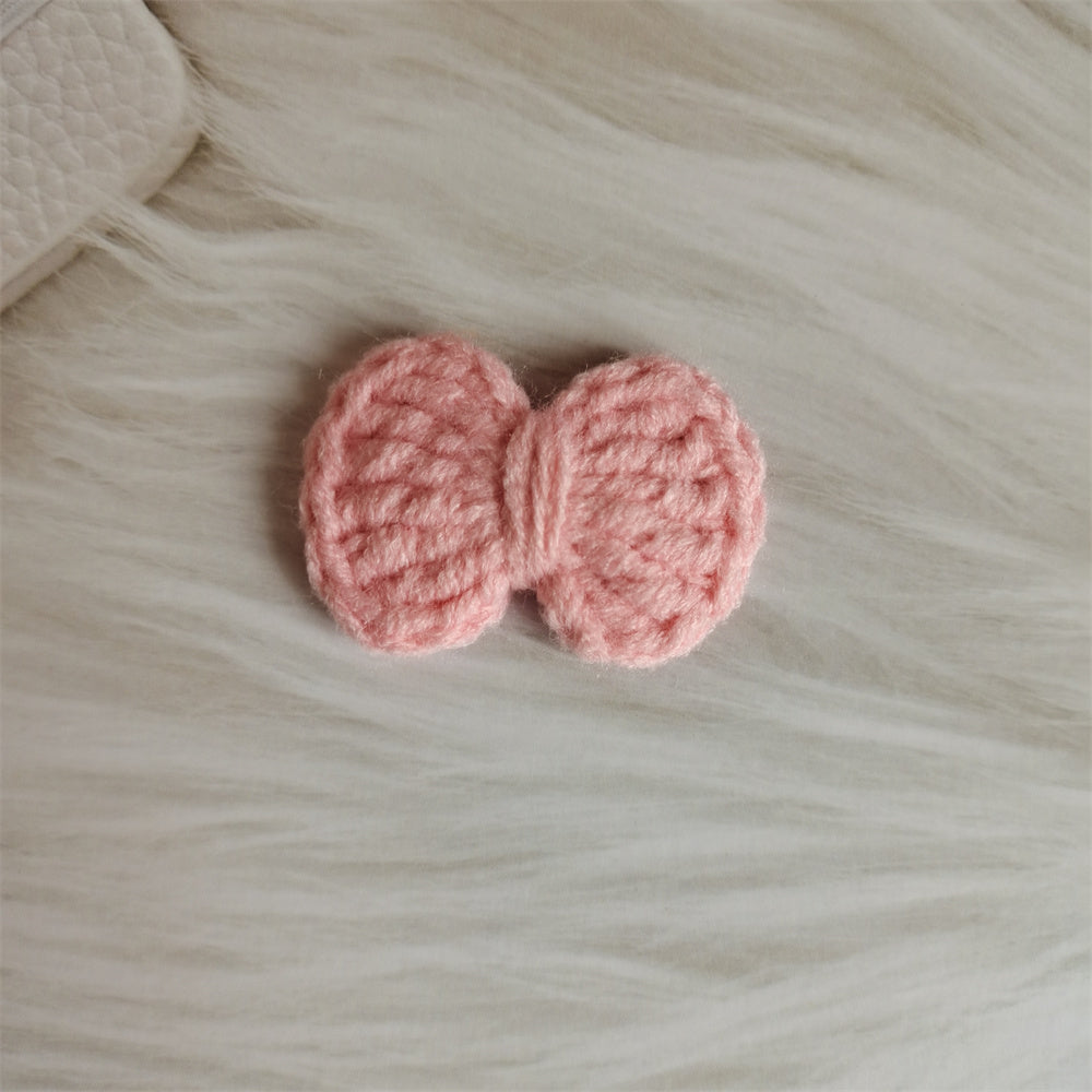 Wool Hair Bow Hairpin Handmade Hair Accessory for Women and Kids