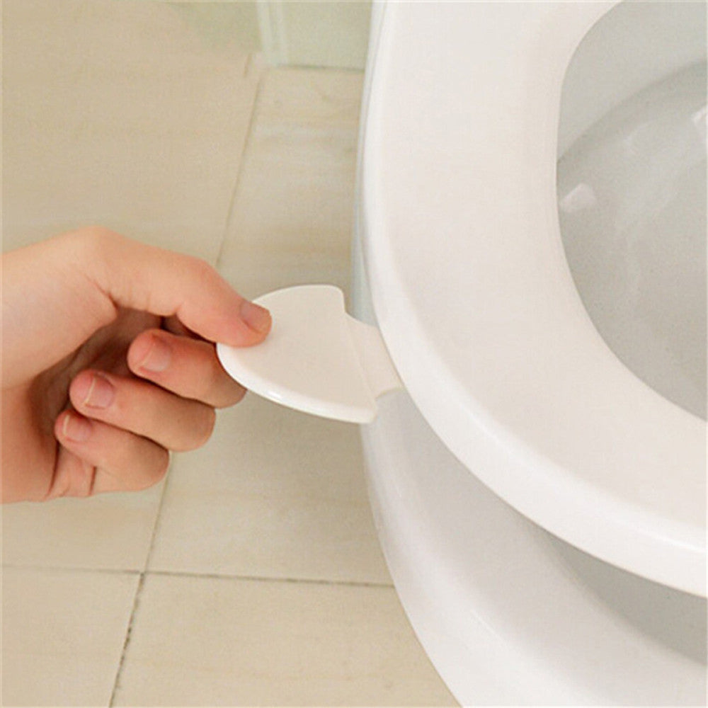 Portable Toilet Lid Lifter - Hygienic Bathroom Accessory, White