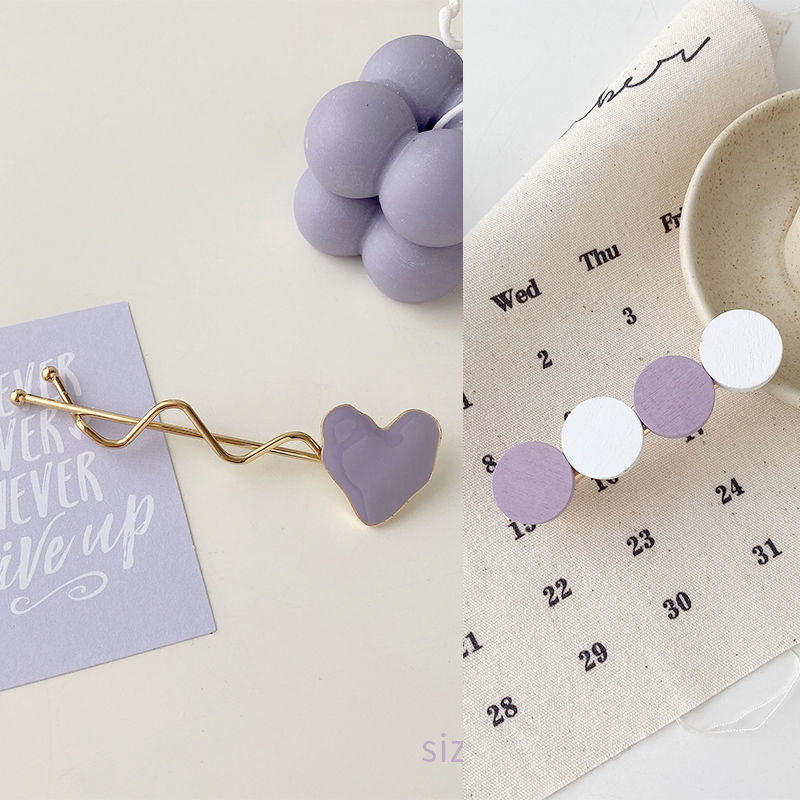 Purple Hairpin Set - 5 Pieces