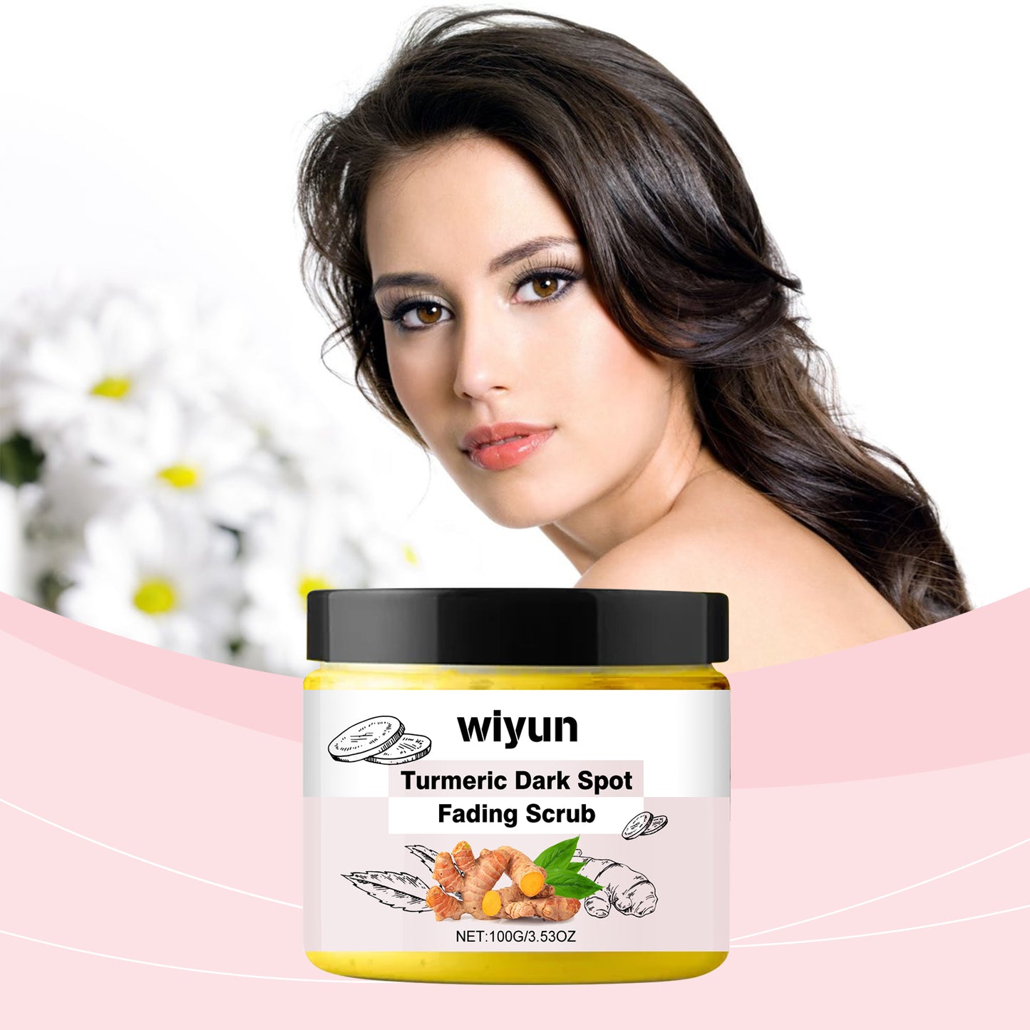 Turmeric Exfoliating Body Scrub for Dark Spots and Skin Brightening