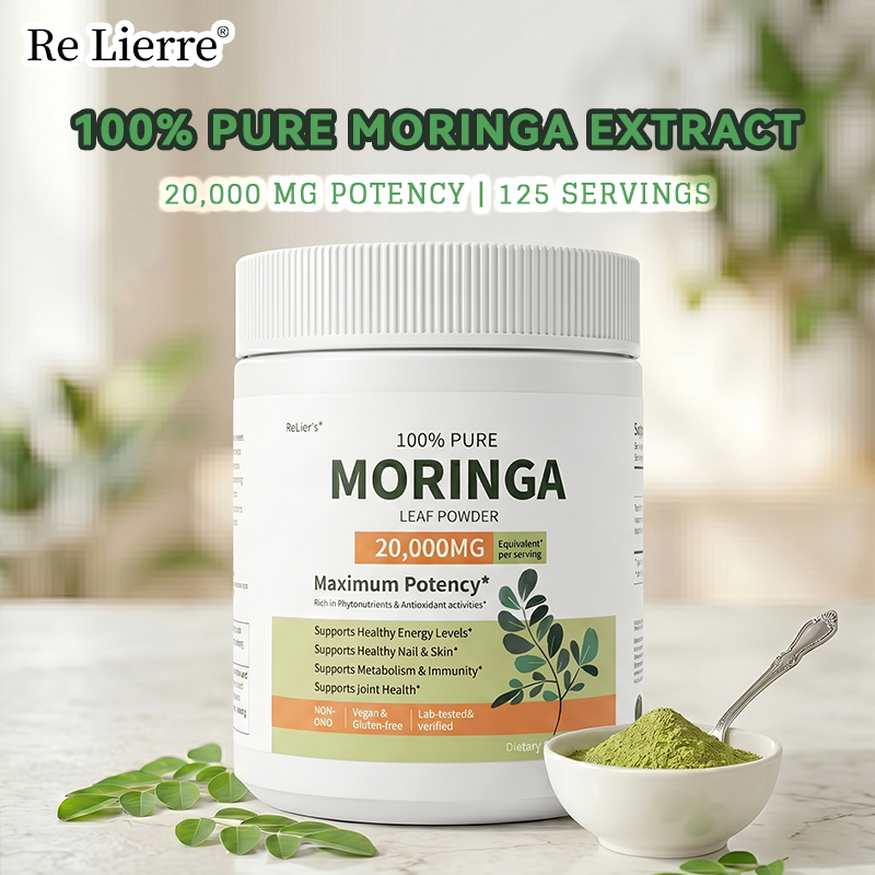 Pure Moringa Leaf Powder - 100% Vegan Nutritional Supplement, 250g