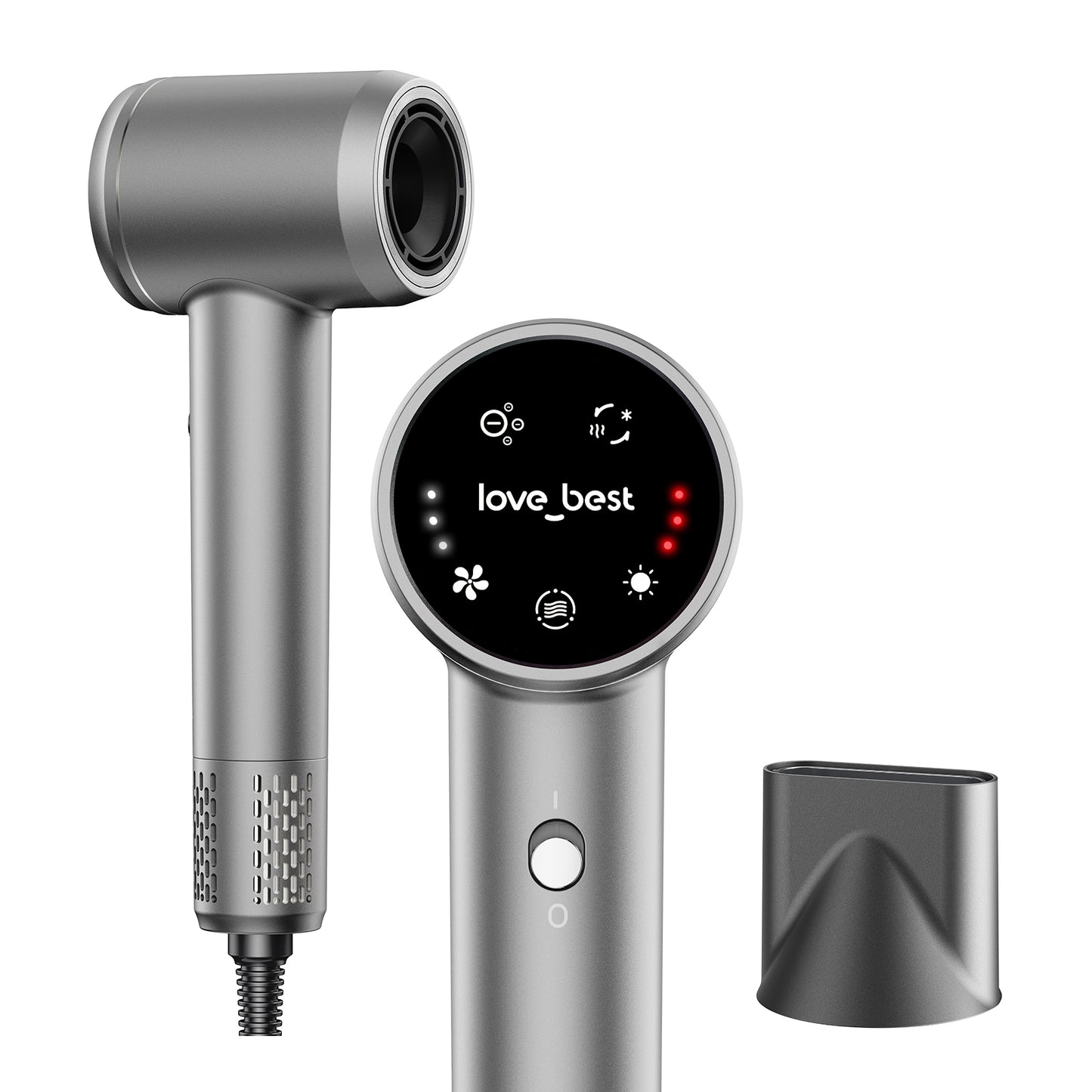 Professional Ionic Hair Dryer with Touchscreen Control & Fast Drying
