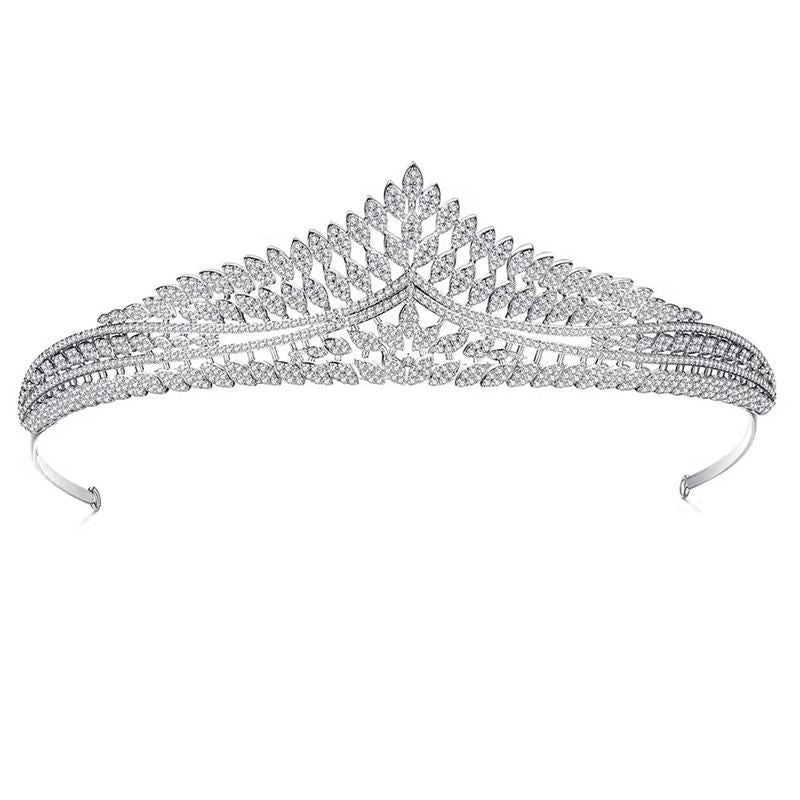 Zircon Crown Hairpin - Platinum Gold-Plated