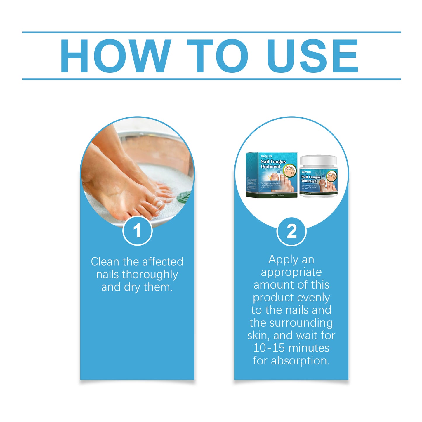 Toenail Repair Cream with Vitamin E & Aloe - Gentle Nail Care Treatment