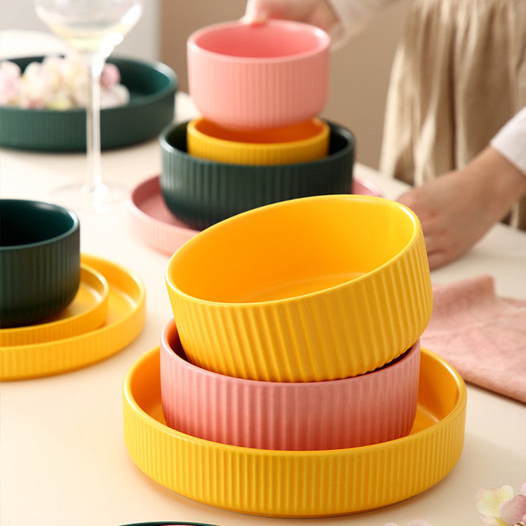 Ceramic Oven Baking Bowl Set - Food Safe, Multi-Size & Color Options