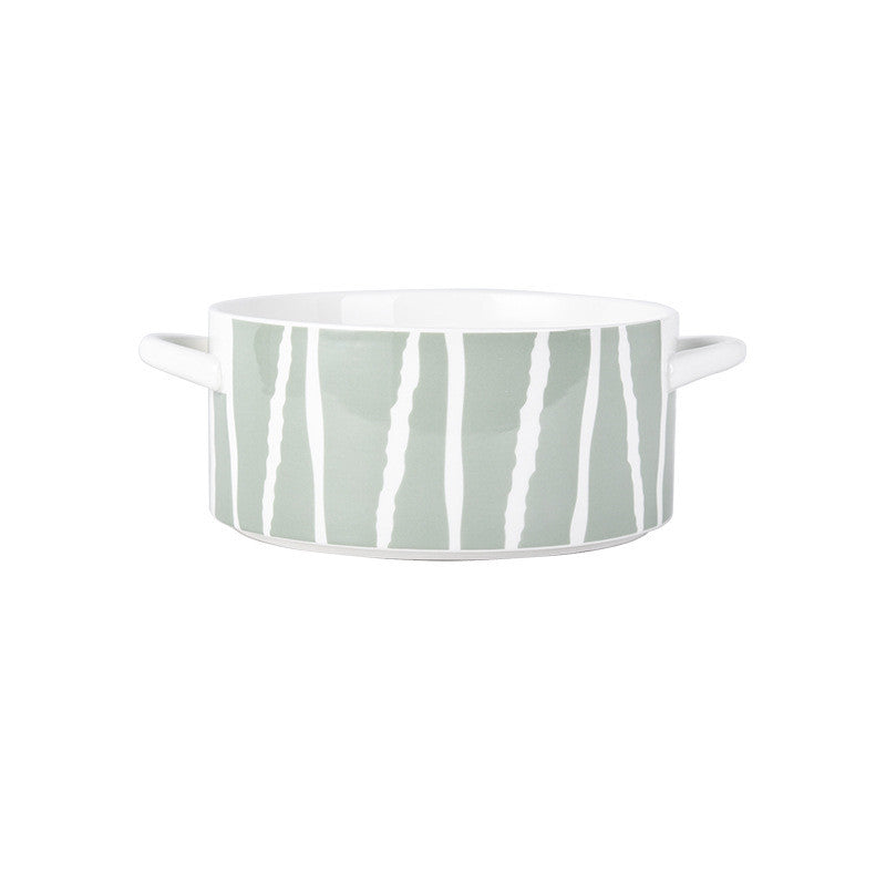 10-Inch Ceramic Soup Pot with Nordic Design - Kitchen & Dining