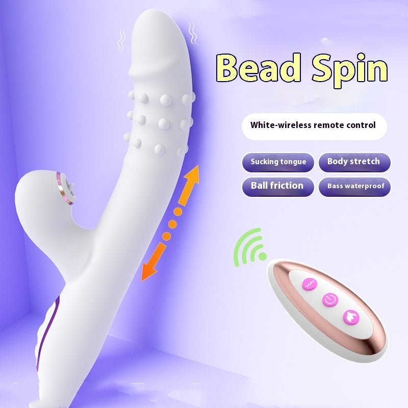 Automatic Frequency Conversion Telescopic Massage Device - Waterproof Silicone with USB Charging