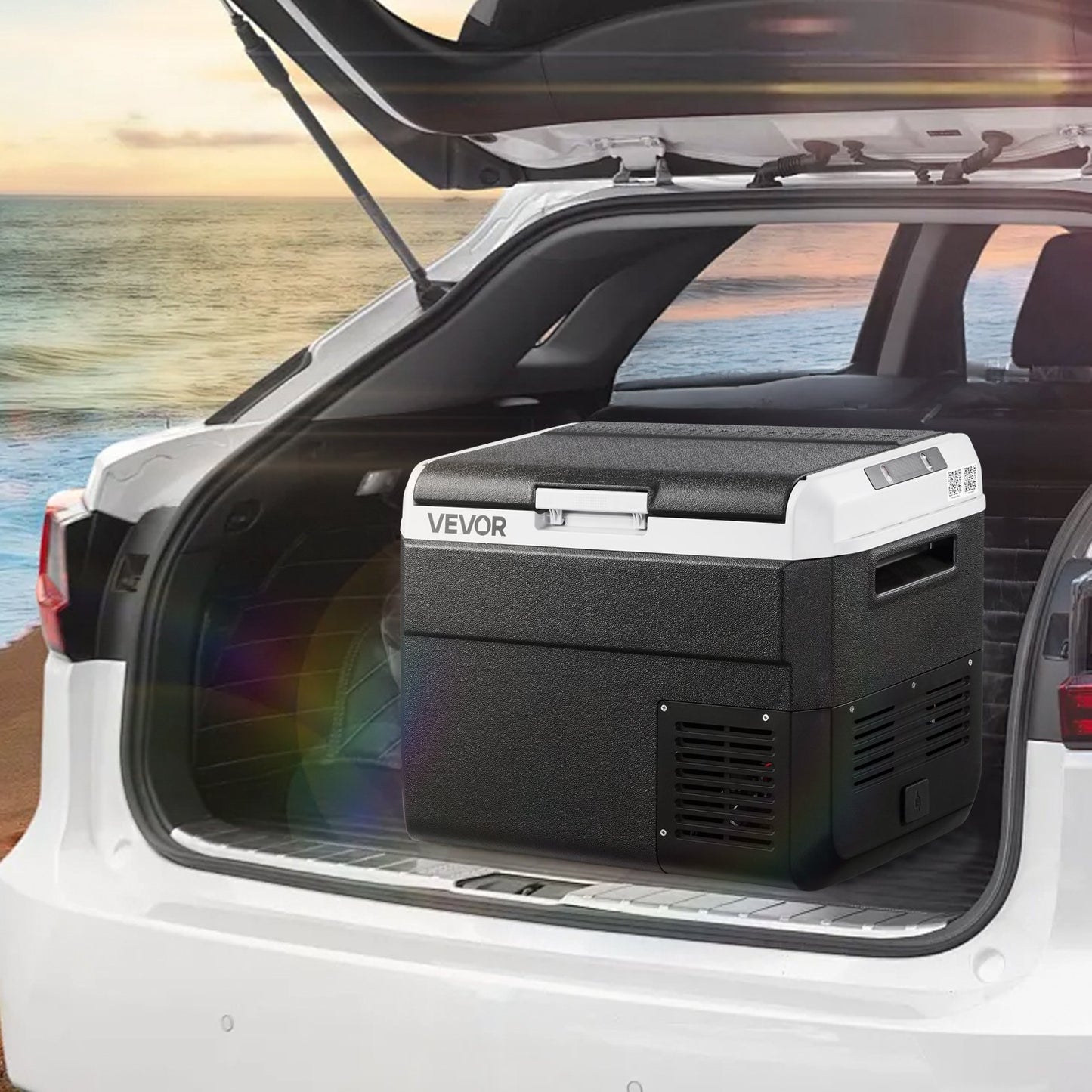 12V Portable Car Refrigerator Freezer 31.7QT Cooler for Camping and Travel