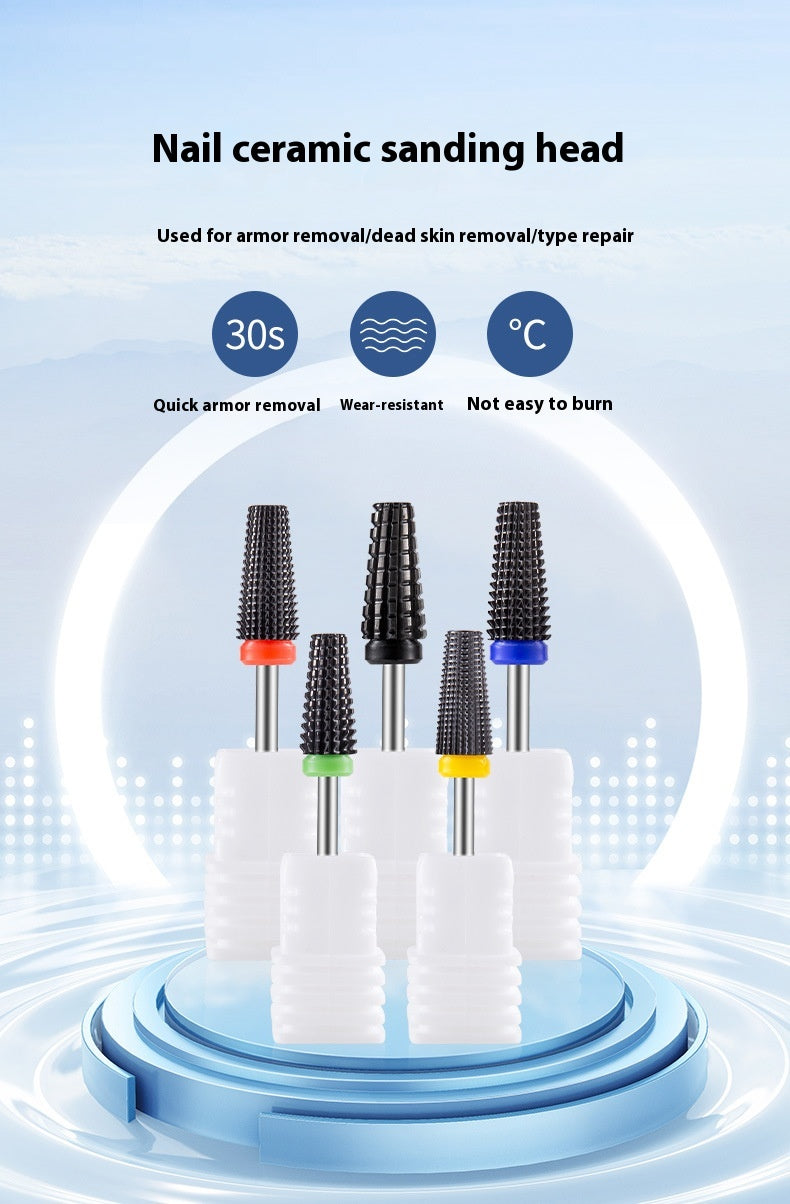 Ceramic Nail Polish Removal Head for Nail Art & Surface Polishing