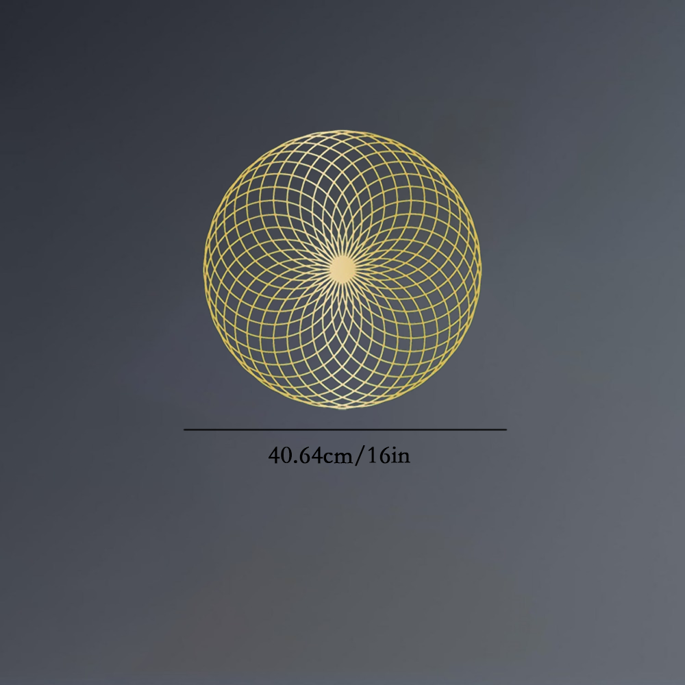 Sacred Geometry Wall Art - Spiritual Metal Yantra & Mandala Sculpture
