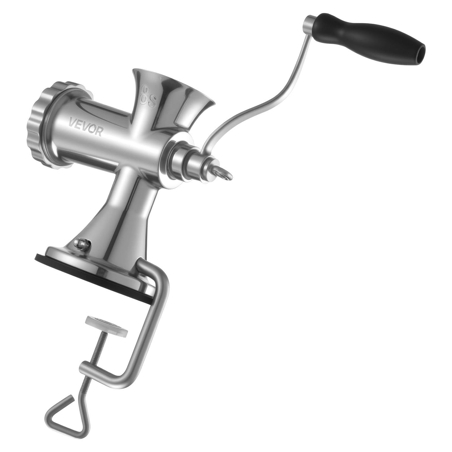 Manual Meat Grinder - Stainless Steel Hand Mincer with Suction Cup and Table Clamp