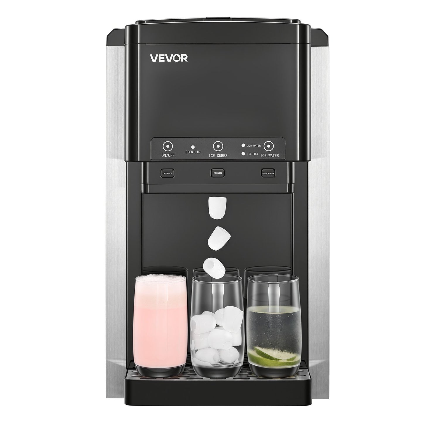 Countertop Ice Maker with Water Dispenser and Ice Storage – Fast 7-Minute Ice, 35L Capacity