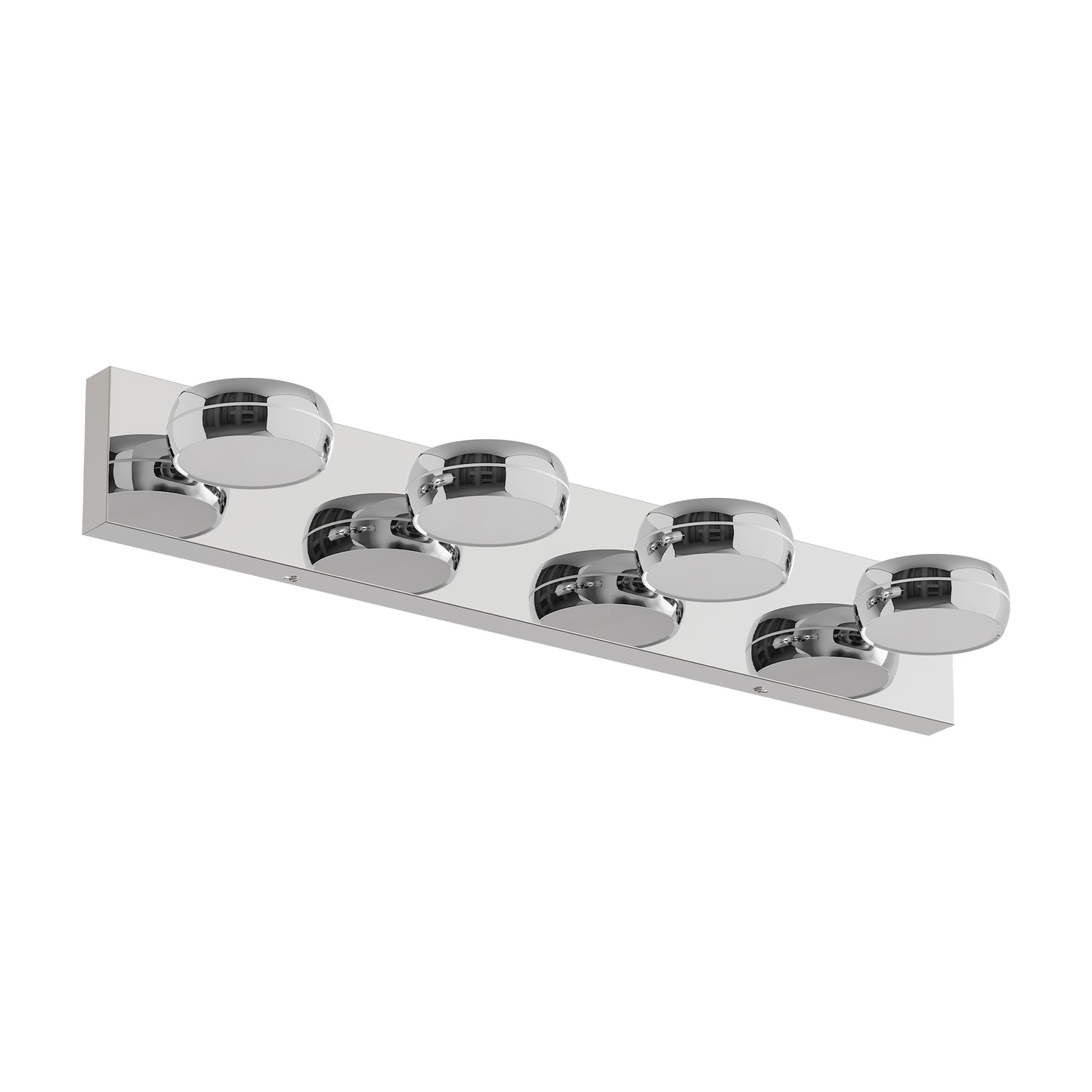 Modern 28in LED Vanity Light Fixture for Bathroom - Chrome