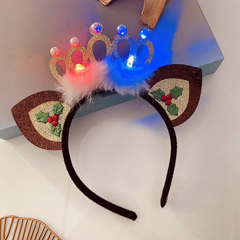 Christmas Light Headband for Women – Snowflake & Holiday Styles
