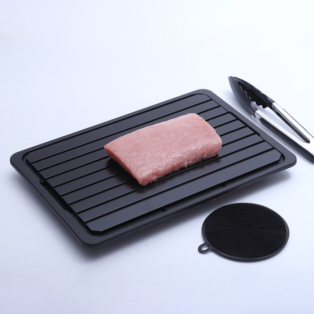 Aluminum Thawing Plate for Kitchen - Quick Food Defrosting Surface, 35.5x20.5cm