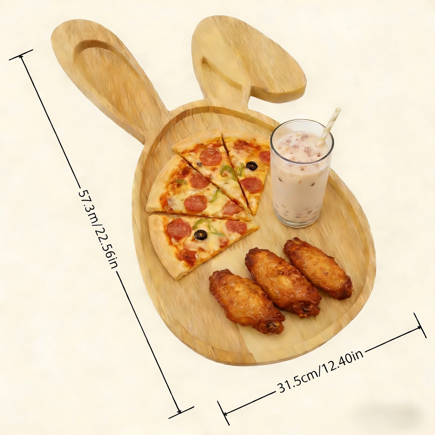 Wooden Cartoon Christmas Tray for Home Desktop Storage