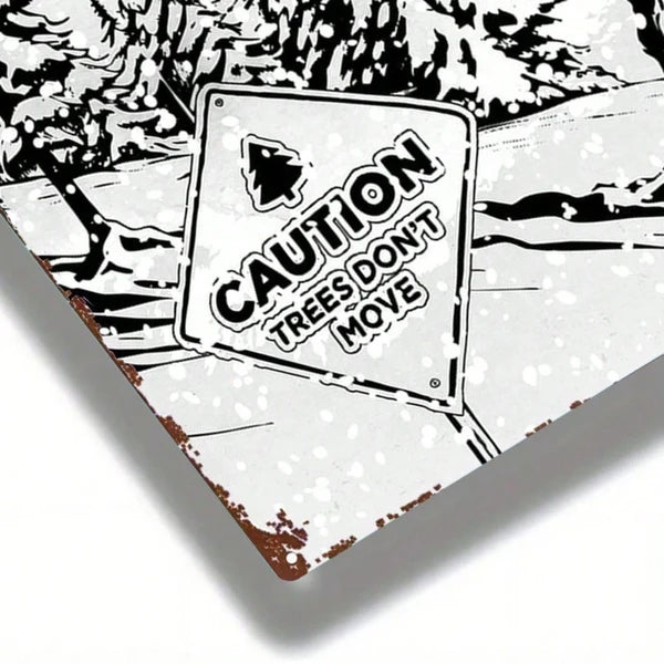 Metal Snowboard Wall Art Sign - 8x12 Decorative Plaque
