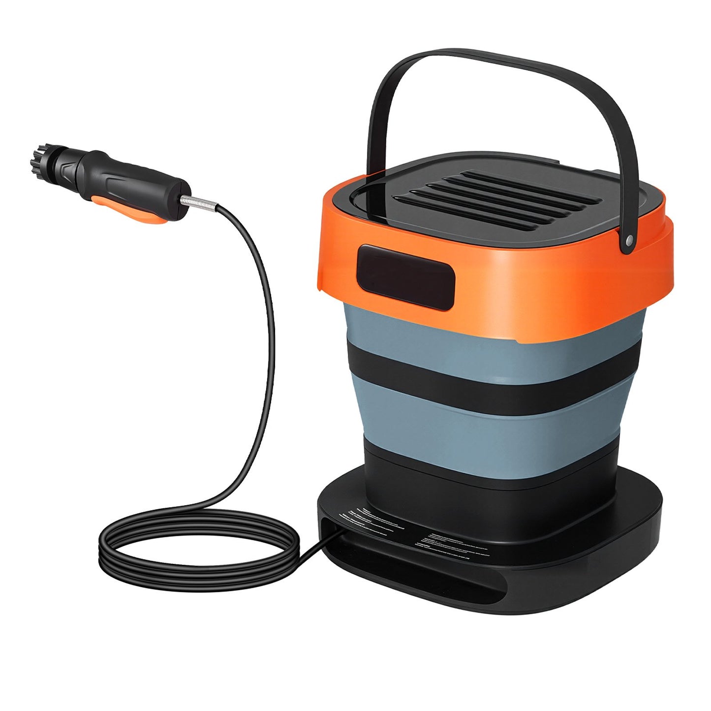 Portable Cordless Pressure Washer with 2.64 Gal Tank, 109 Max PSI, 3 Nozzles, Foldable Design for Garden & Outdoor Cleaning
