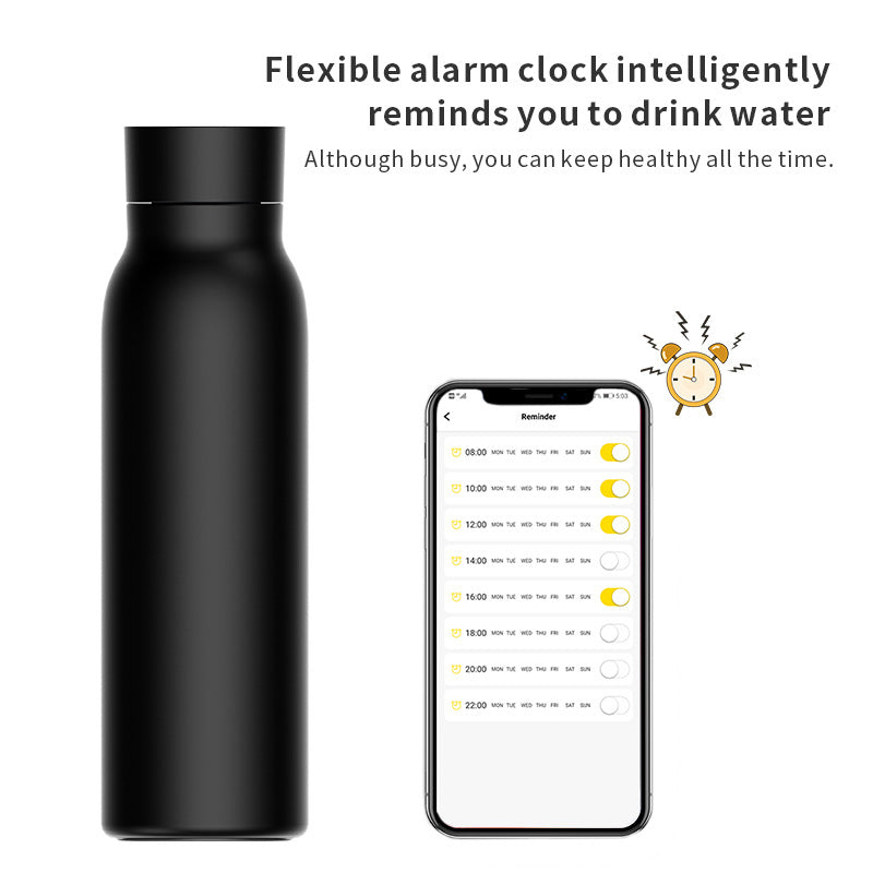 600ML Smart Water Bottle with Temperature Display & App Control