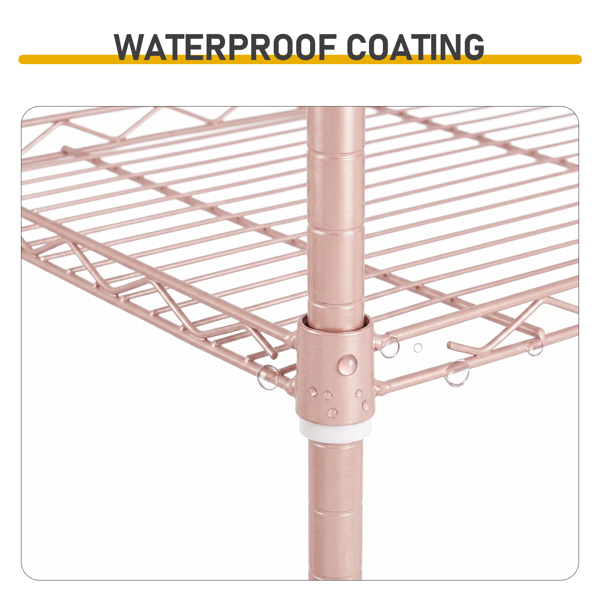 5-Tier Adjustable Iron Display Rack - High-Gloss Finish, 150cm