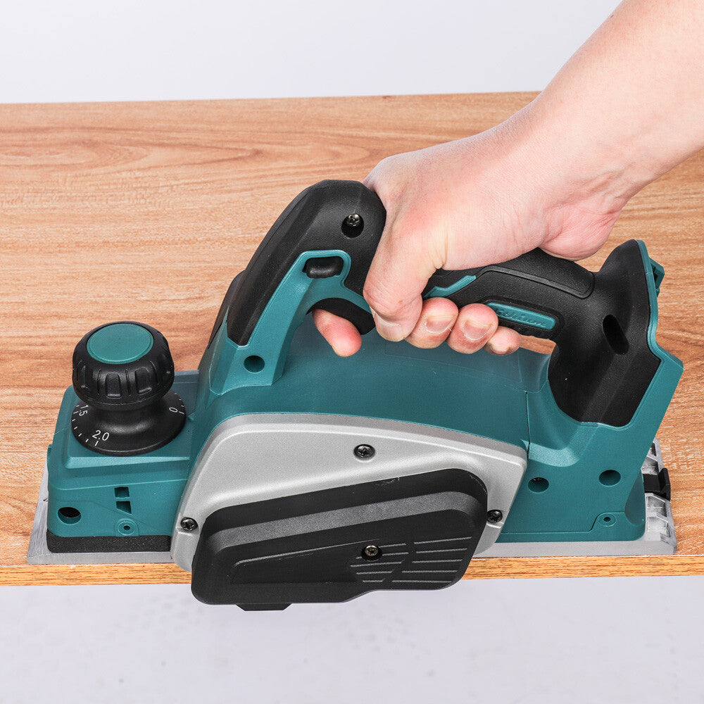 18V Brushless Cordless Planer 82mm Power Tool for Woodworking - Body Only