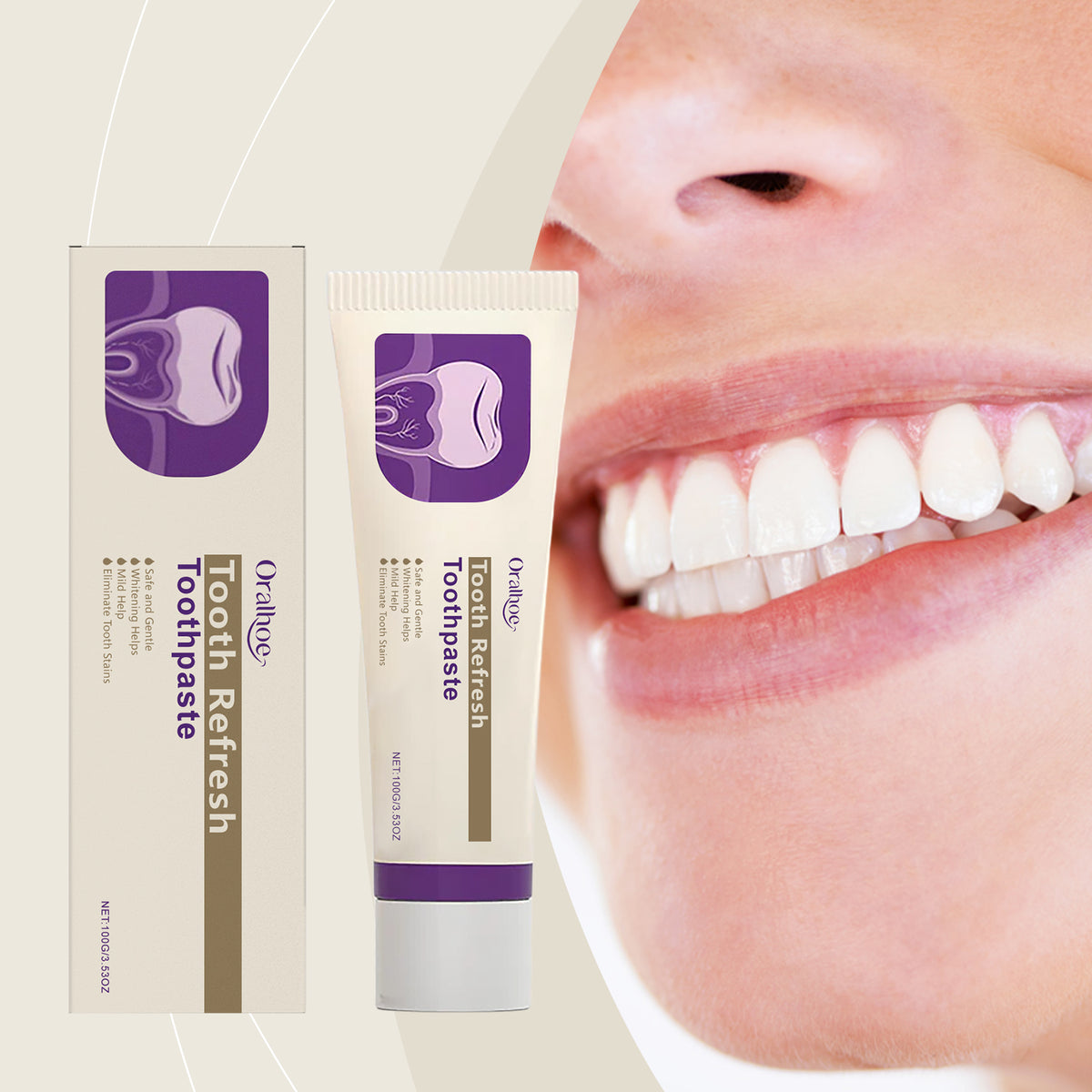 Whitening Repair Toothpaste 100g - Oral Care for Bright Teeth