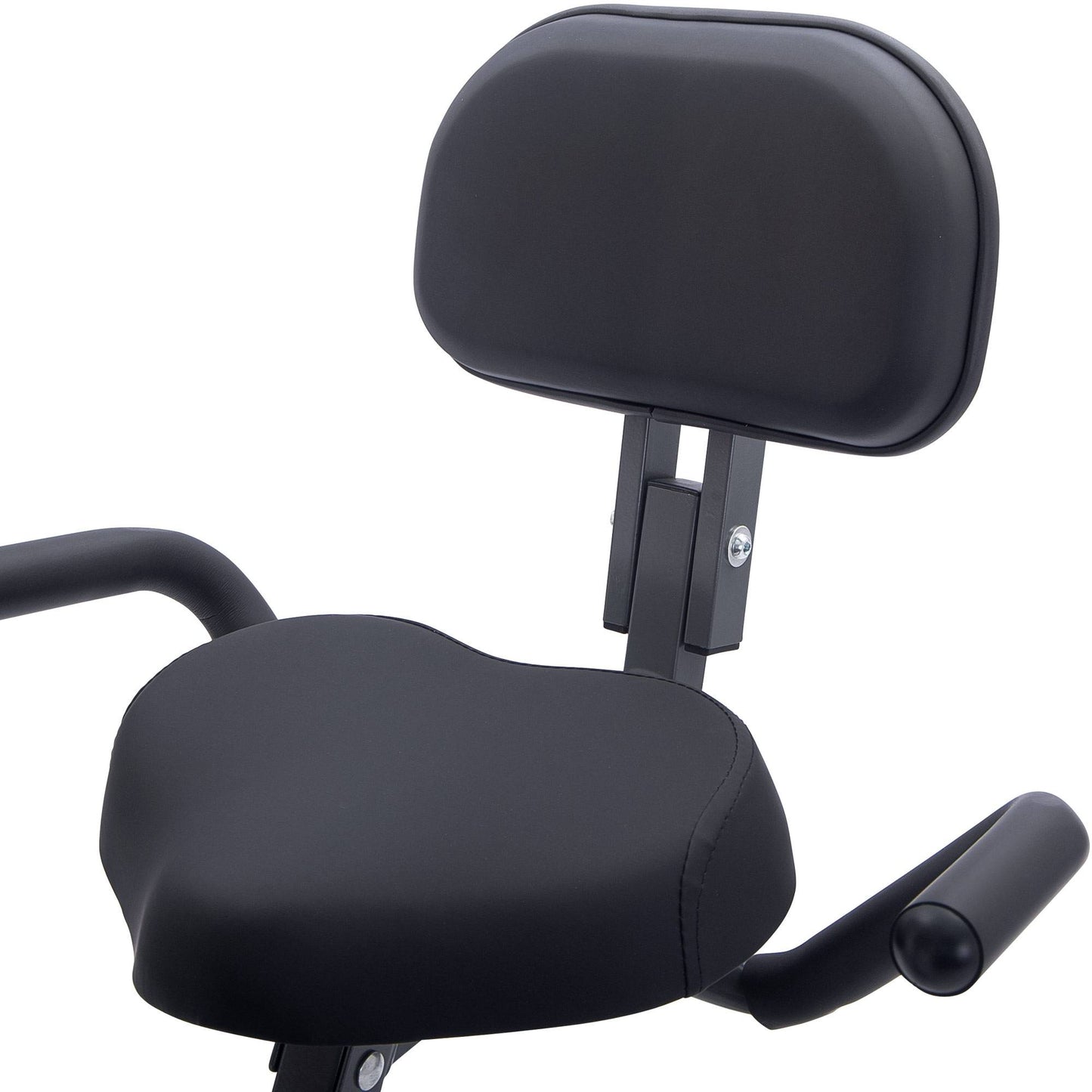 Folding Exercise Bike - Adjustable Resistance, LCD Display, Blue