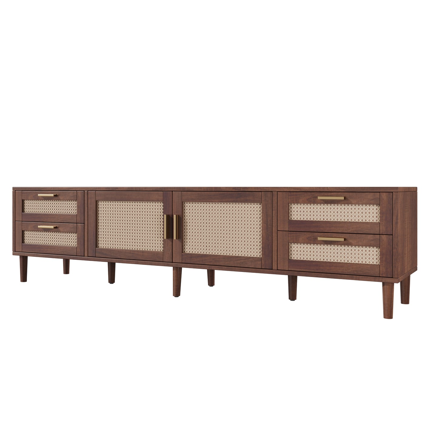 78 Inch TV Stand for 85 Inch TVs - Modern Media Console with 4 Drawers