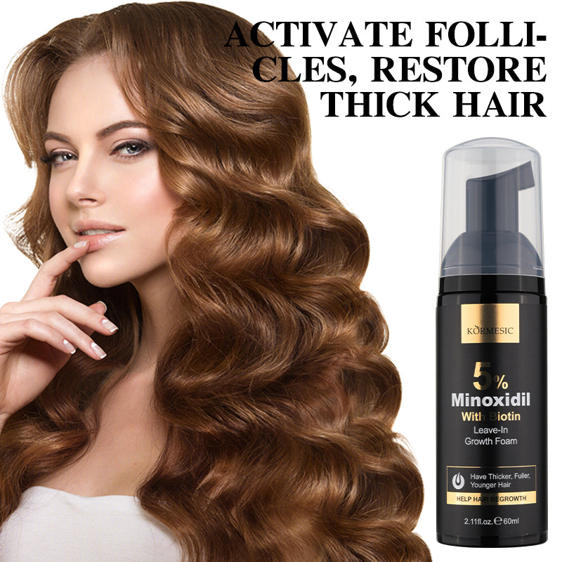 Minoxidil Hair Growth Foam - 60ml Hair Loss Treatment for Thinning Hair