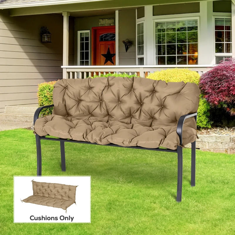 Outdoor Bench Cushion for 3-Seater Swing Chair - Khaki