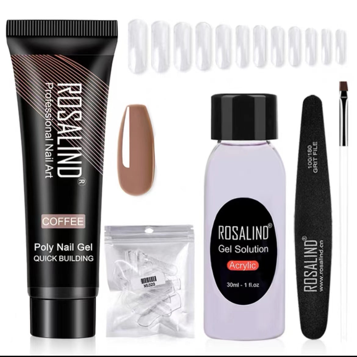 Poly Nail Gel Extension Kit for Manicure