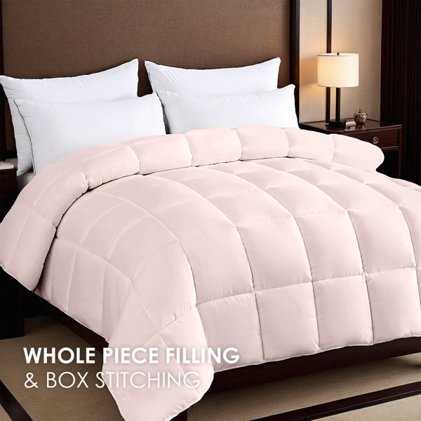 Pink Oversized Duvet - Premium Microfiber, Machine Washable