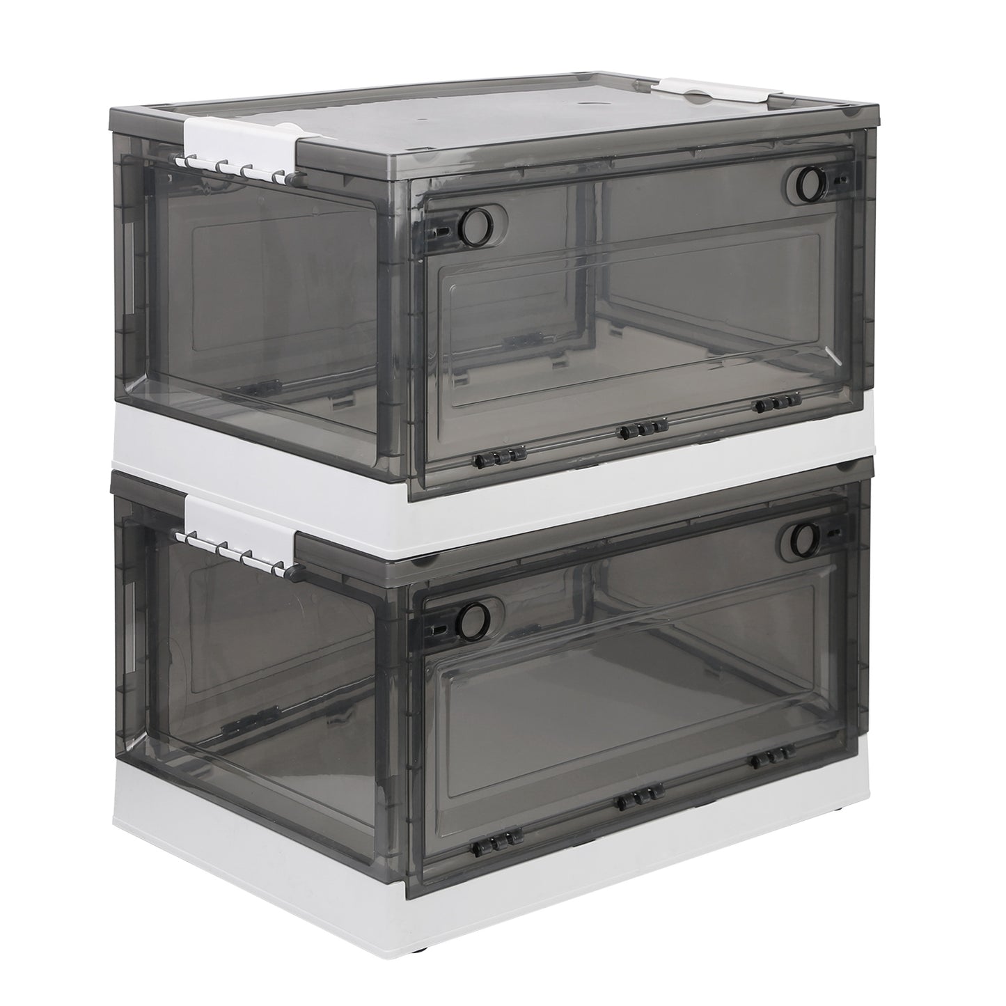Foldable Storage Bins - Collapsible Organizer with Wheels