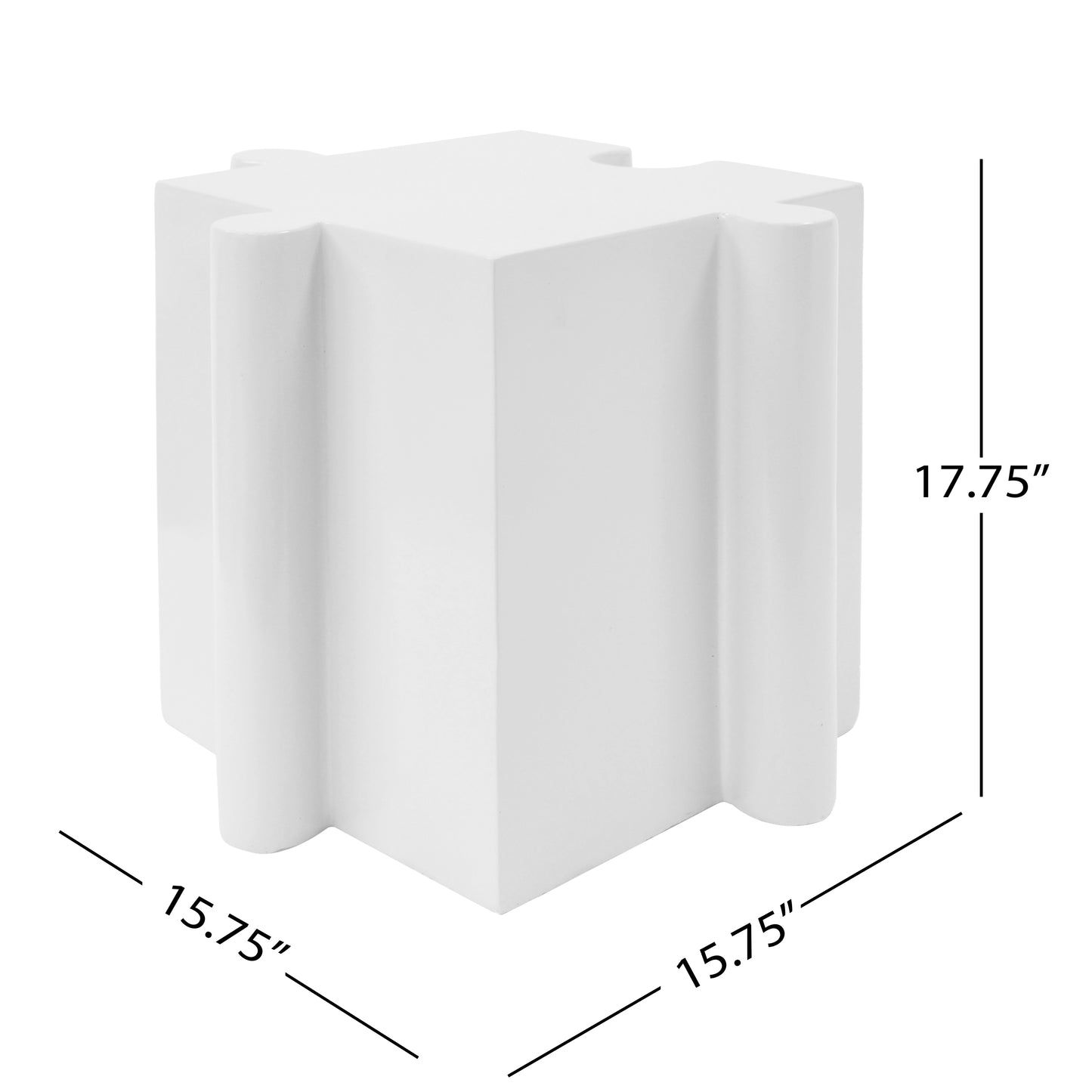 3-Piece Artistic Puzzle Table Set,Modular MGO Side Tables With