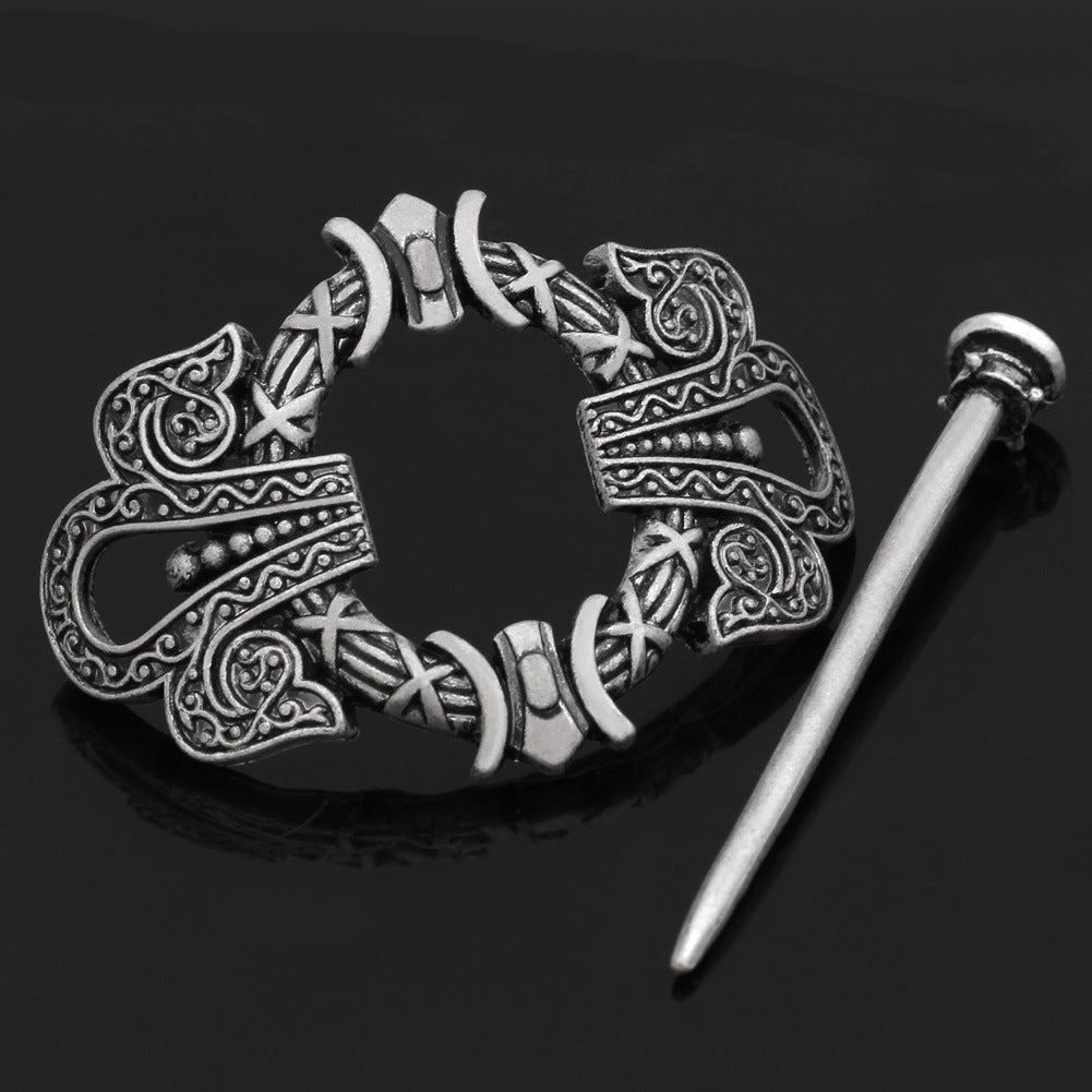 Retro Silver Metal Hair Barrette Clip