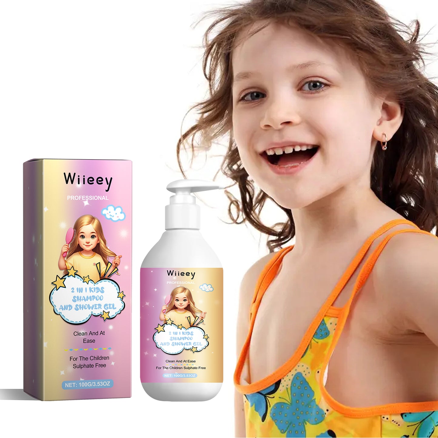2-in-1 Kids Shampoo and Body Wash - Nourishing Argan & Coconut Oil Formula