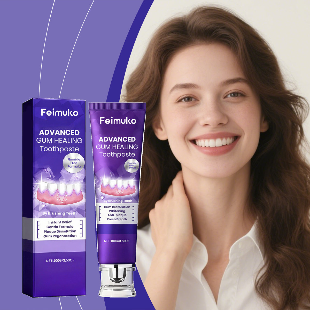 Whitening Toothpaste 100g – Mint Flavor