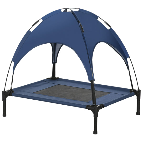 Cooling Dog Bed Cot - Elevated Pet Bed with Canopy & Travel Bag