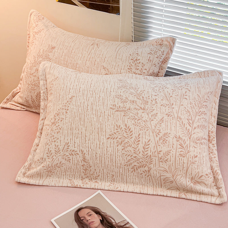 Extra-Thick Milk Velvet Pillowcases - Soft Home Textiles, 1 Pair
